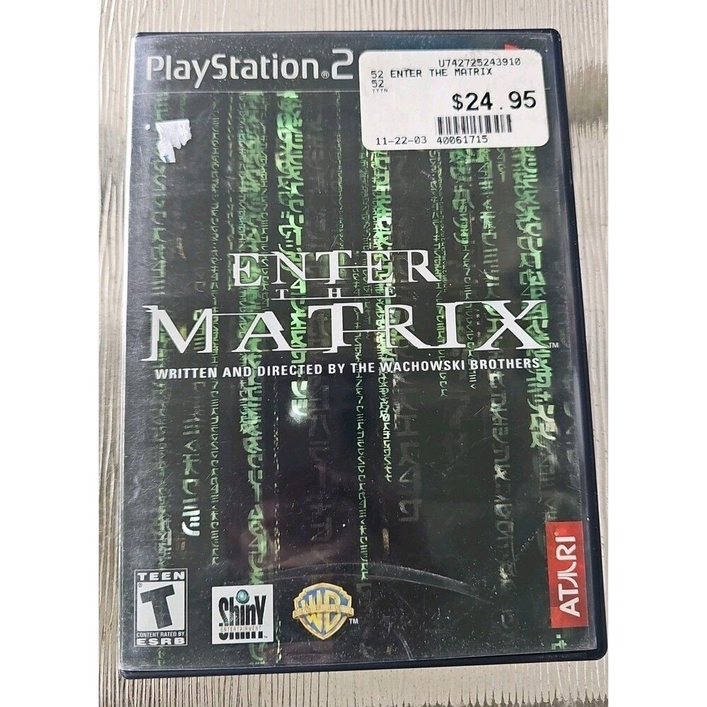 Enter the Matrix (Sony PlayStation 2, 2003) Video Game PS2 Vintage Retro